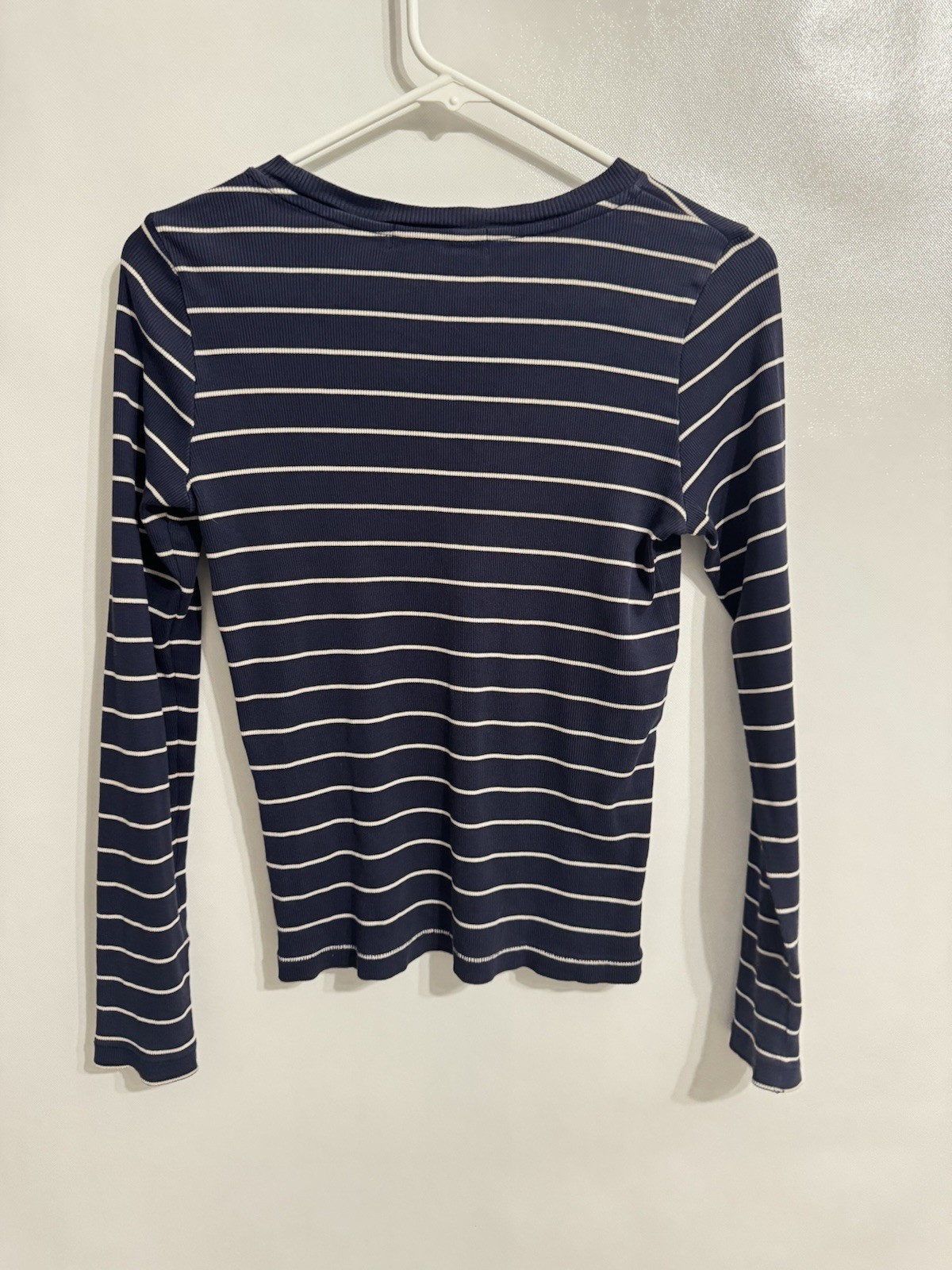 Ines de la Fressange X Uniqlo Sz Small Women’s Navy Blue White Knit Pullover Top image 6