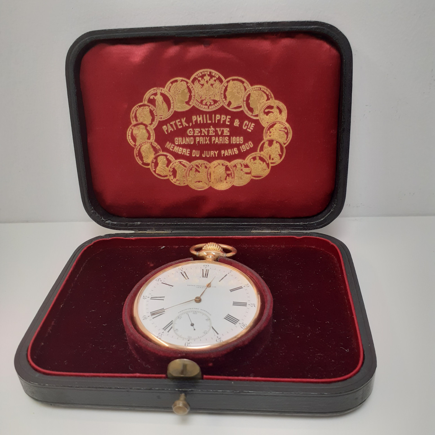 Patek Philippe Gondolo 56mm Yellow Gold Manual Pocket Watch 22L Full Set