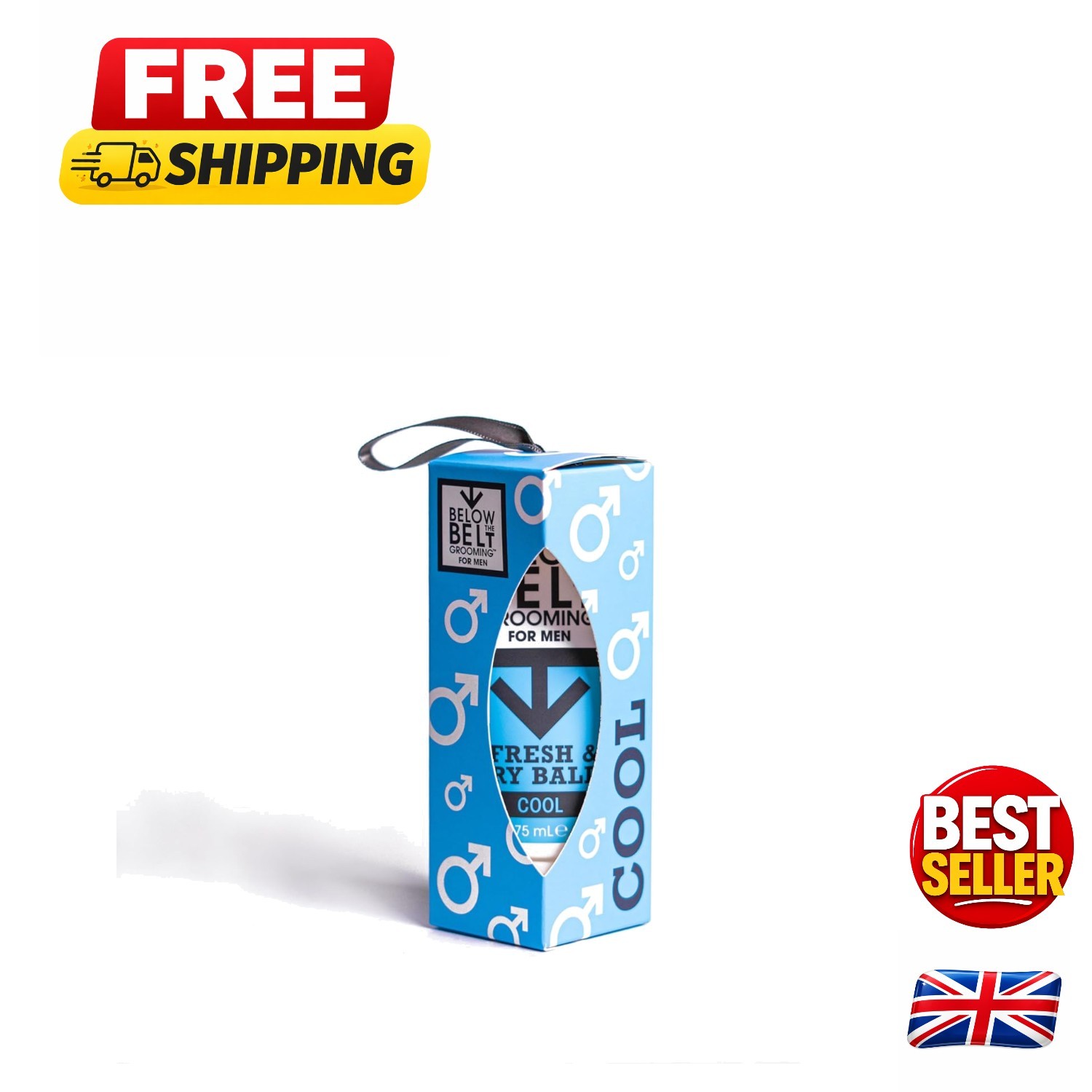 Special Cooling Groin Formula - 75ml Fresh & Dry Balls Deodorant for Men