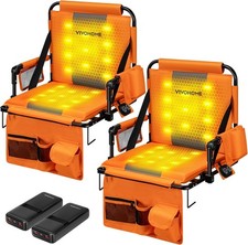 35W Padded Heating Stadium Seats with 20000mAh Power Bank, 2 Pack Heated Bleache