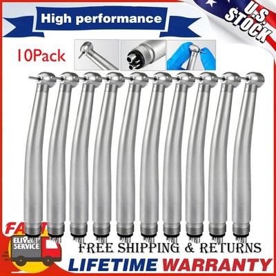 10X Dental High Speed Handpiece Push Button Turbine 4 Hole NSK Pana Max Style US