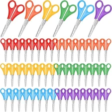 Kids Scissors Bulk of 48-Pack, Taotree 5" Kid for School 48 Pack 