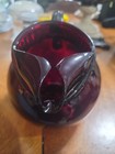 Vtg ANCHOR HOCKING ROYAL RUBY 7" GLASS PITCHER RED DEPRESSION RUBY GLASS — photo 3
