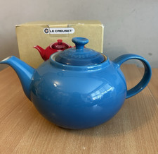 Image of Le Creuset Classic Teapot Marseille Blue 1.3l New - Discontinued
