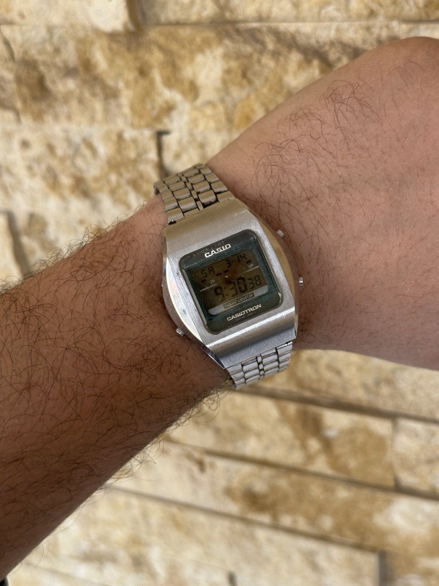 Vintage Casio Casiotron TRN-110 Module 1670 Stainless Steel