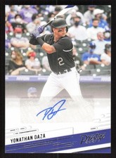 2021 PANINI CHRONICLES YONATHAN DAZA PR-YD PRESTIGE AUTOGRAPHS COLORADO ROCKIES