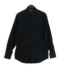 M S Collection Men's Shirt Chest: 32 in Black 100 Cotton Basic