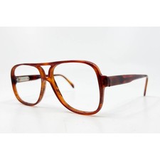 Safilo Eyeglass Frames Mens Brown Tortoise Aviator Elasta 1030 58-14-150