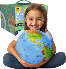 12  Soft World Globe for Kids  Fun  Educational, Playfully Colored with US Sta