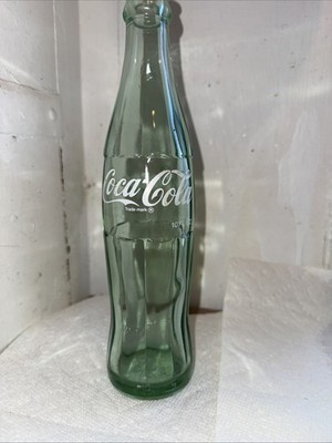 COCA COLA COKE GREEN GLASS BOTTLE  10oz