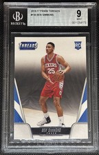 Ben Simmons 2016-17 Panini Threads RC PSA 9 Mint Rookie Card. rookie card picture