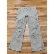 Aeropostale Vintage Cargo Pants Juniors 5/6 Tan Cotton Wide Leg Utility Y2k