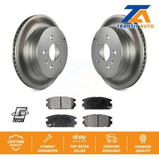 Rear Coated Disc Brake Rotor & Ceramic Pad Kit For Chevrolet Equinox GMC Terrain
