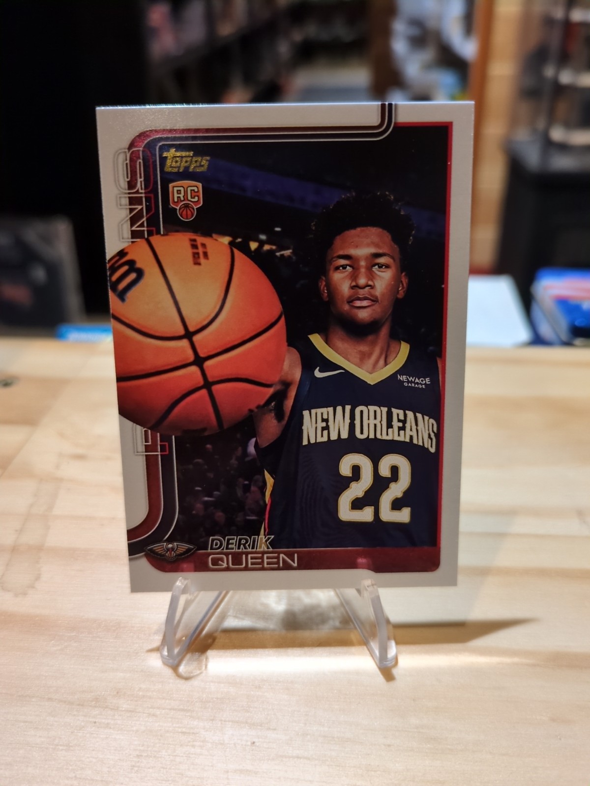 2025-26 Topps Derik Queen Golden Mirror Image Variation #213 RC Pelicans