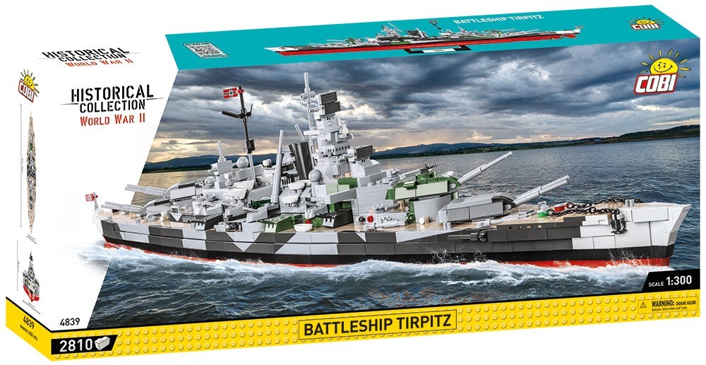 5902251048396 Blocks Historical Collection Battleship Tirpitz 2810 elements Cobi 57190₽
