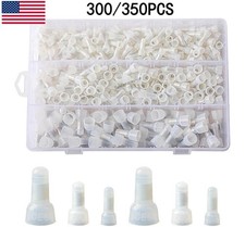 350PCS 22-10 AWG Closed End Terminal Copper Core Crimp Cap Nylon Wire Connectors