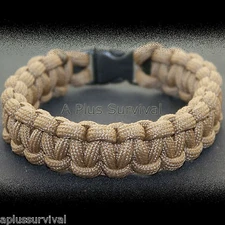 Paracord Bracelet Coyote Brown 9 Feet 7 Strand 550 LB