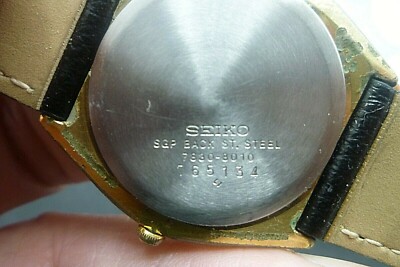 Mens 34mm SEIKO 7830-8010 Vintage 1977 early Dress Watch Quartz | eBay