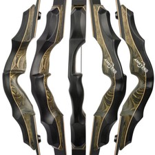 Arco recurvo de derribo 58" 20-60 lb extremidades tiro con arco caza estadounidense tiro al blanco