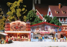 Faller 242320 N Scale 1:160 Kit of a 2 Funfair stalls