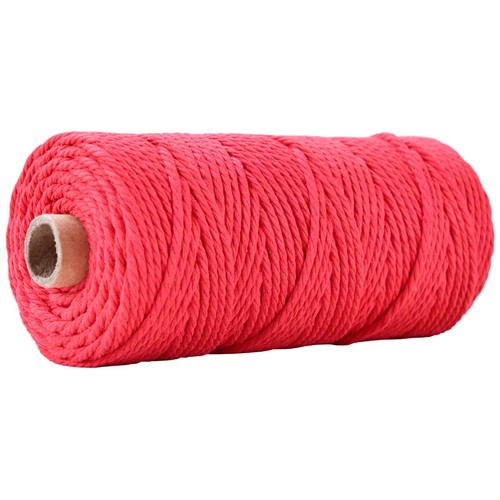 100M Cotton Rope Twisted Cord Macrame Craft Braided Making Decoration String 3mm - Afbeelding 11 van 54