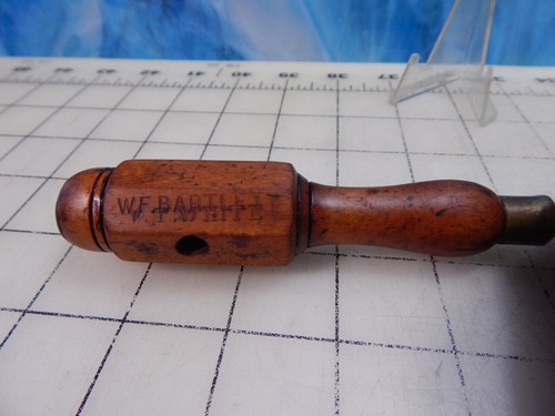 Vintage W.F.BARTLETT T.WHITE Skew carving Chisel 1/4" cut cast Steel - Picture 3 of 15