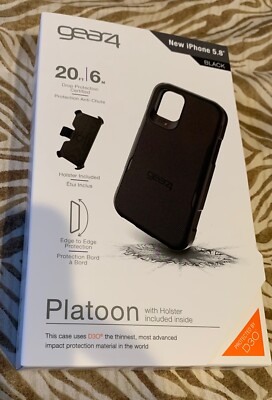 Gear4 Platoon D3O Case + HOLSTER for iPhone 11 Pro (5.8'') - Black - 100% Genuine