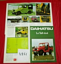 N°4951 /  DAIHATSU le Taft 4x4 diesel et essence  / dépliant en français 