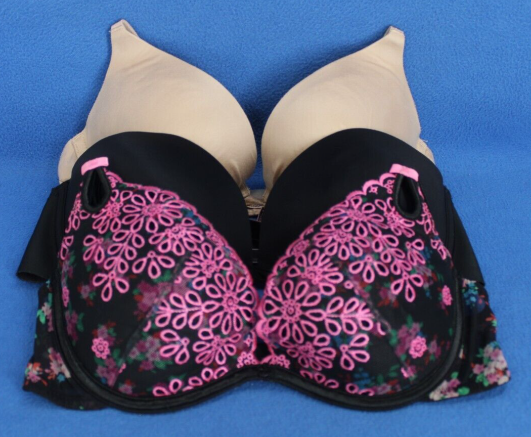 Victoria Secret Underwire Padded Plunge Multi-way Bra Lot Size 32C