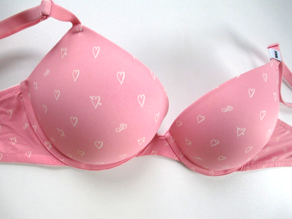 Victoria's Secret PINK Super Push-Up Bra - Black, Styles 36D 38C 38DD 40B 40C 40D 40DD (New With Tags)