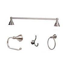 ARISTA Summit Collection 4 Piece Bathroom Accessory Set in Satin Nickel CP TPH