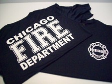 Chicago Fire Department Adult Navy Poly Performance Tee