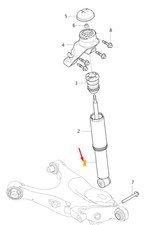 VOLVO V90 Cross Country MK2 Rear Shock Absorber 32346073 NEW GENUINE