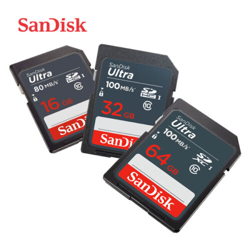 SanDisk Ultra 16GB 32GB 64GB C10 UHS-I SDHC SDXC SD memory card Full HD video - Picture 1 of 10