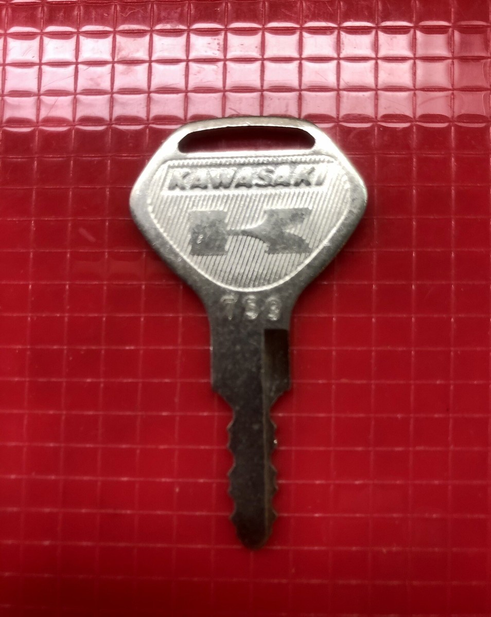 Genuine Single Kawasaki Pre Cut Key 1977-1981 KZ1000 Police #759