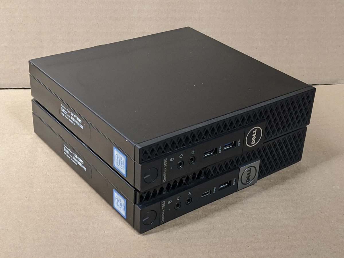 Lot of 2 Dell Optiplex 7050/3050 Micro Quad-Core i5-7500T 8GB No HDD/SSD/AC