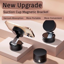 Vacuum Magnetic Car Phone Holder Magsafe Adjustable Suction Phone Mount A2 Black