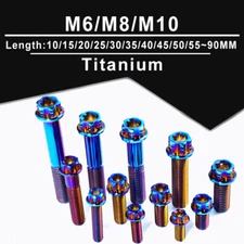 M6/M8/M10 Titanium Internal And External Plum Blossom Flange Screws 10/15~90mm