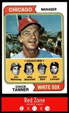 1974 Topps - #221 White Sox (Tanner / Lonnett / Mahoney / Monchak / Sain) VG/EX