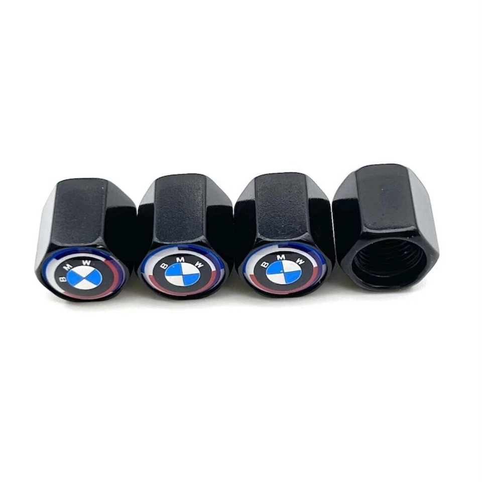 4Pcs Ventilkappe Satz für BMW 50 Jahre M Embleme Auto Luftventil Abdeckungen . - Image 3 of 4