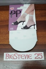 Pretty Polly Heart Anklets 1 Pair Size OS Pale Blue  PNAXC3  FREEPOST