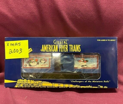 American Flyer S Gauge #6-48353 2003 Christmas Holiday Boxcar
