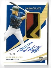 ALEX KIRILLOFF 2021 Immaculate JERSEY #76/76 ROOKIE 3 Color Patch ON CARD Auto