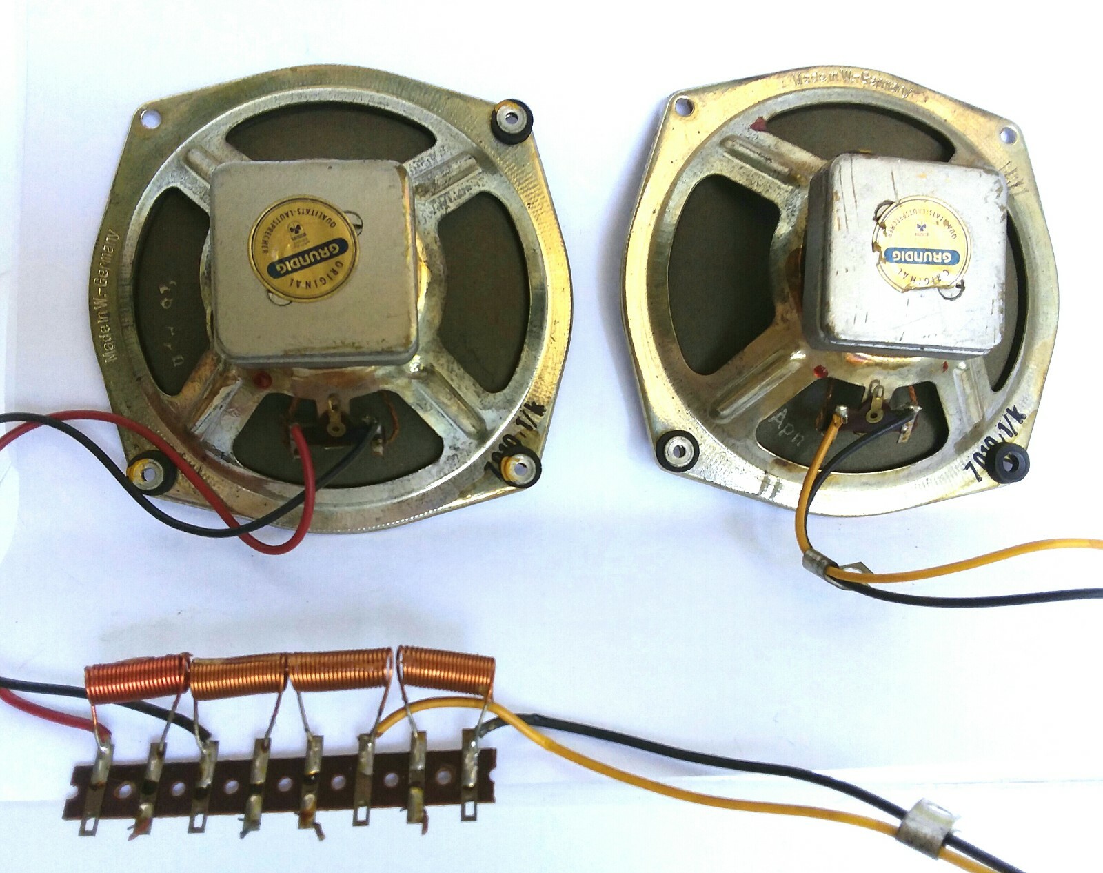 Vintage GRUNDIG Speaker AlNiCo Full Range 5 ohm 1 oval + 2 Tweeters = 3 speakers eBay