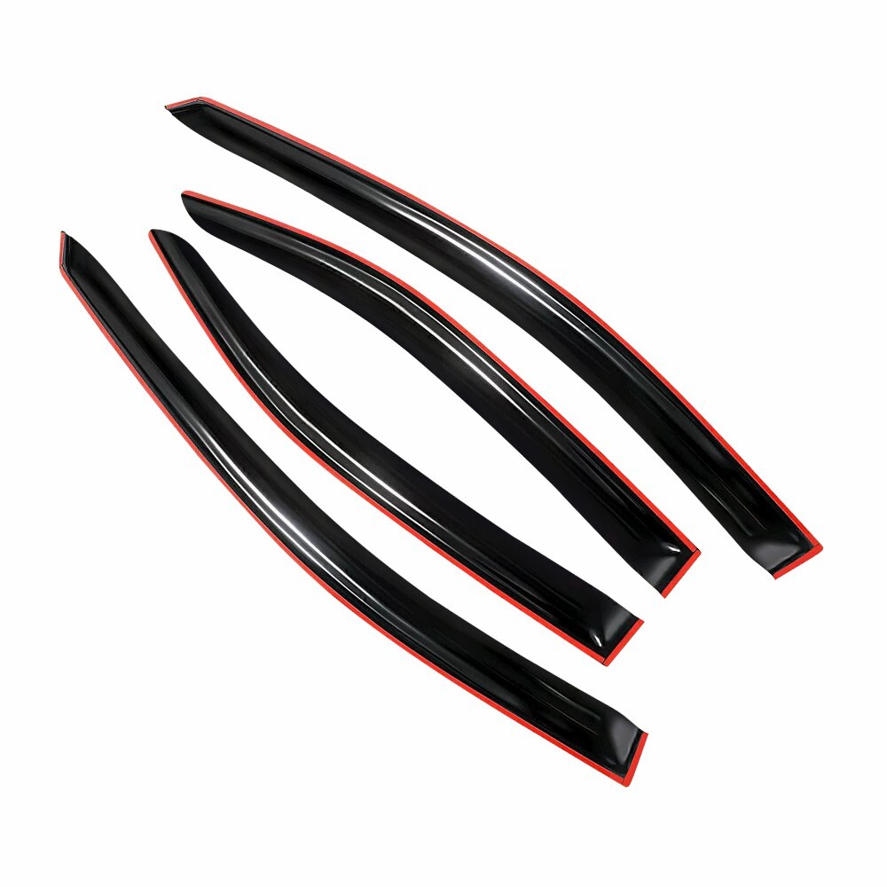 FOR 2020-2024 TOYOTA COROLLA JDM WINDOW VISOR RAIN GUARD GLOSSY BLACK 4PCS SET M