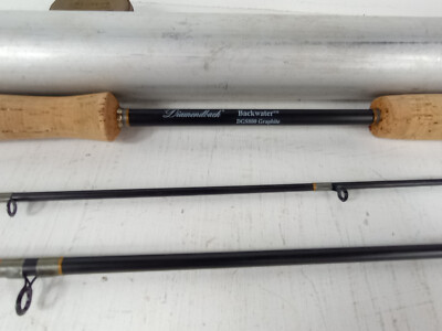 Diamond Back 3pc backwater Graphite Fly Fishing Rod w Fight Butt 9