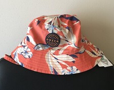DOZER Boys 5 Years  Cotton Bucket Hat w Strap Loop UPF 50 Coral Pink Multi