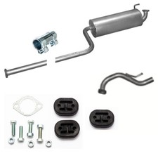 Endschalldämpfer +Endrohr Auspuff + Anbausatz für Hyundai  Atos 1.0 12V