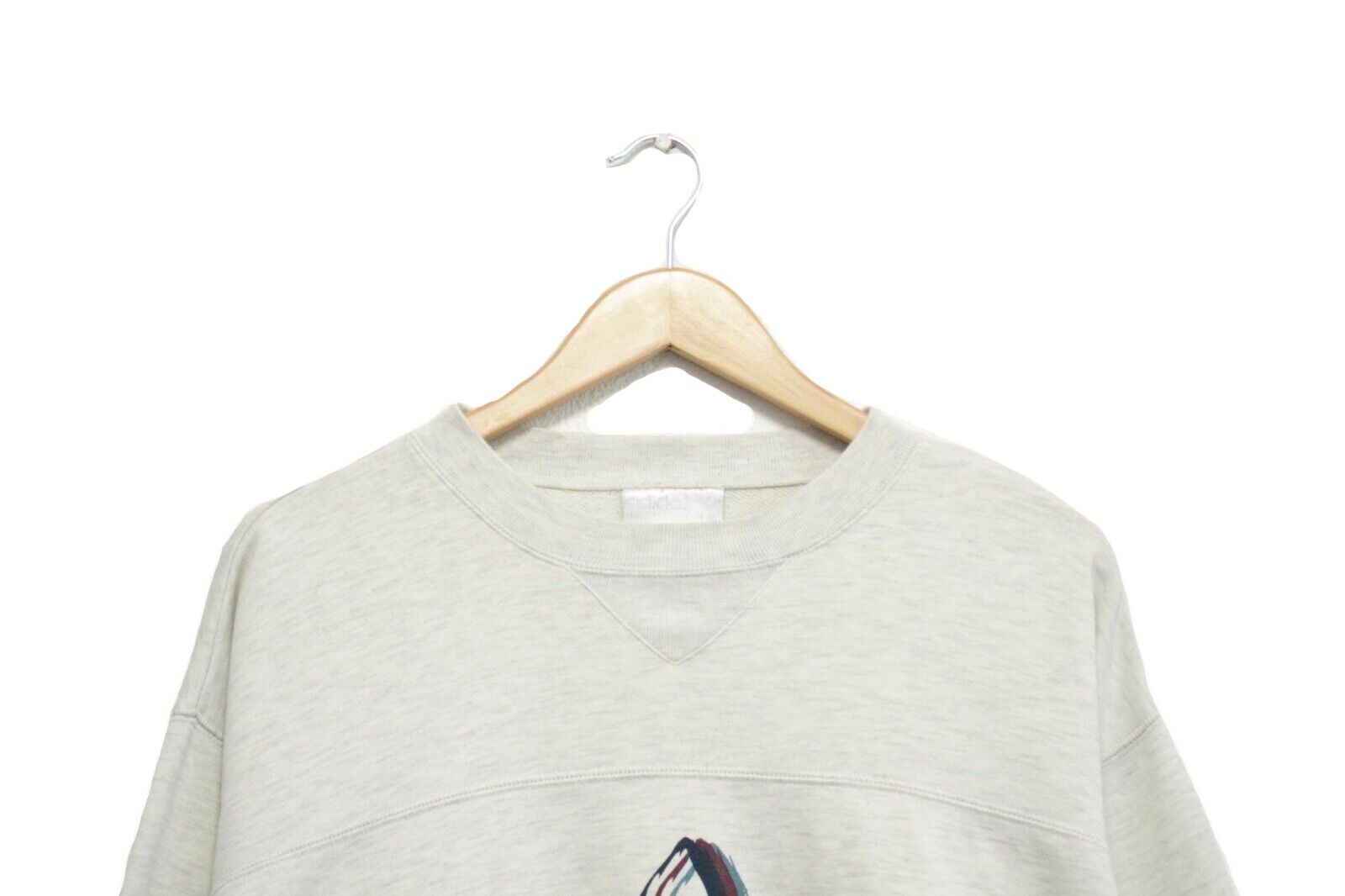 Vintage 80’ Adidas Originals 3D Logo Men’s Gray Sweatshirt Size M