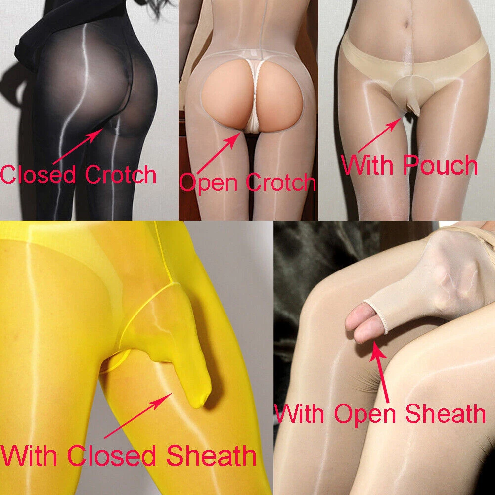 High Quality Oil Shiny Bodysuit Glossy Transparent Seamless Full Body stockings